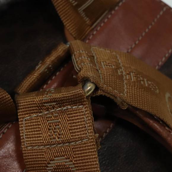 CELINE Macadam Canvas Backpack Brown Gold Auth ep5746 - Picture 9 of 16